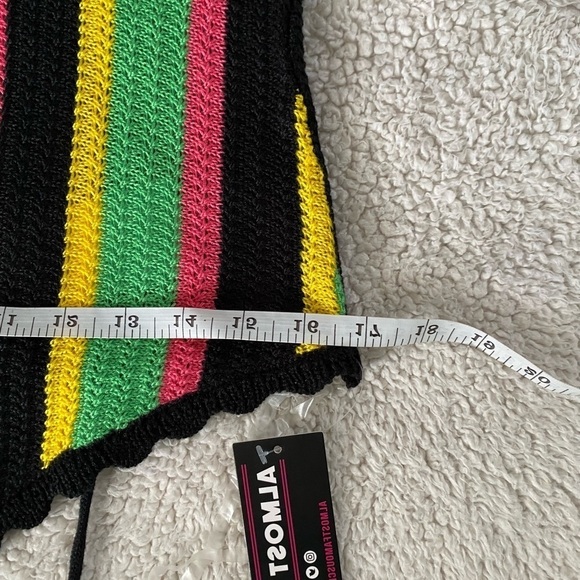 NWT-Almost Famous Juniors' Almost Striped Halter Mini Dress, Size: XL - Picture 7 of 11